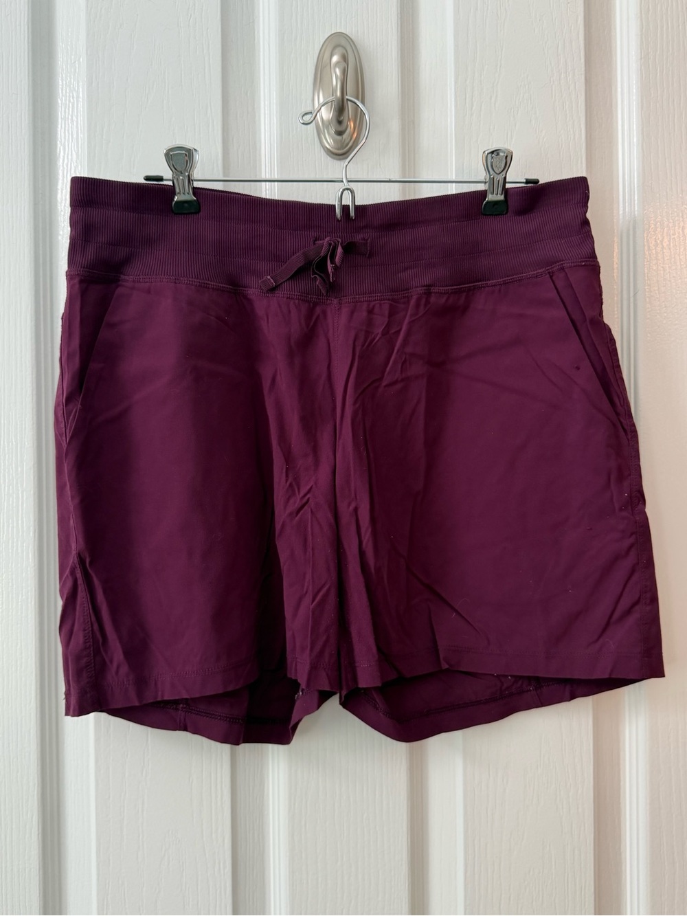 Tuff Athletics Plum Drawstring Athletic Shorts